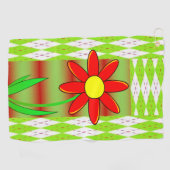Golf Towel Floral Golfhanddoek (Horizontaal)