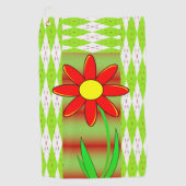 Golf Towel Floral Golfhanddoek (Voorkant)
