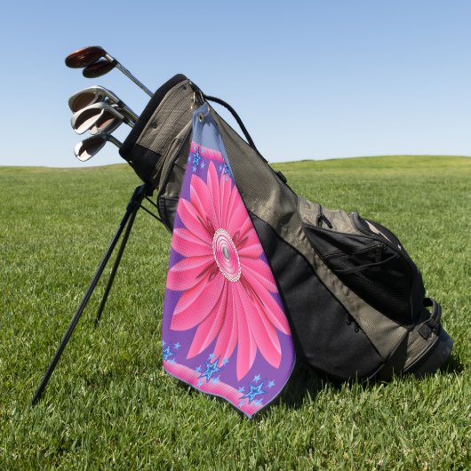 Golf Towel Floral Golfhanddoek (Groen)