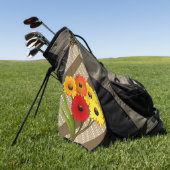 Golf Towel Floral Golfhanddoek (Groen)