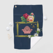 Golf Towel Floral Golfhanddoek (Insitu)