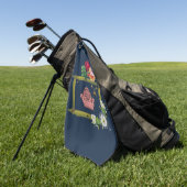 Golf Towel Floral Golfhanddoek (Groen)
