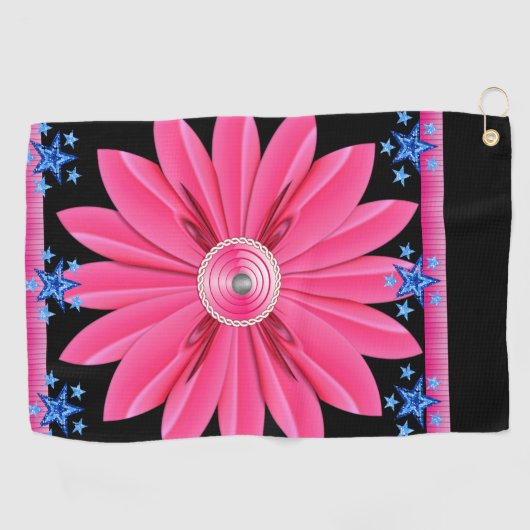 Golf Towel Floral Golfhanddoek (Horizontaal)