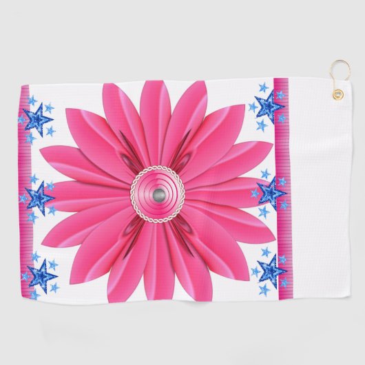 Golf Towel Floral Golfhanddoek (Horizontaal)