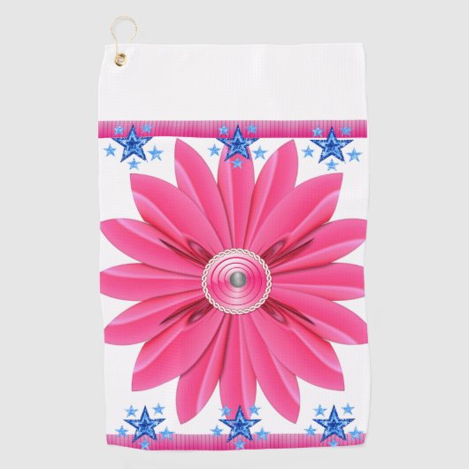 Golf Towel Floral Golfhanddoek (Voorkant)