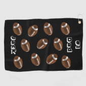 Golf Towel Football #1 Pap Golfhanddoek (Horizontaal)