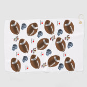 Golf Towel Football Golfhanddoek (Horizontaal)