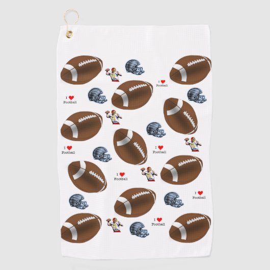 Golf Towel Football Golfhanddoek (Voorkant)