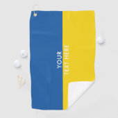 Golf Towel, gepersonaliseerd onder Oekraïense vlag Golfhanddoek (Insitu)
