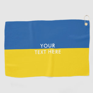 Golf Towel, gepersonaliseerd onder Oekraïense vlag Golfhanddoek