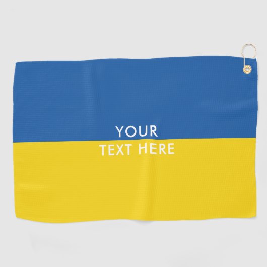 Golf Towel, gepersonaliseerd onder Oekraïense vlag Golfhanddoek (Horizontaal)