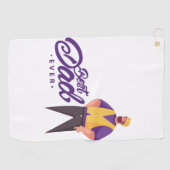 Golf Towel, geschikt voor een koning: Beste pap ed Golfhanddoek (Horizontaal)