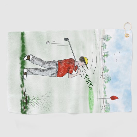 Golf Towel Golfhanddoek (Horizontaal)