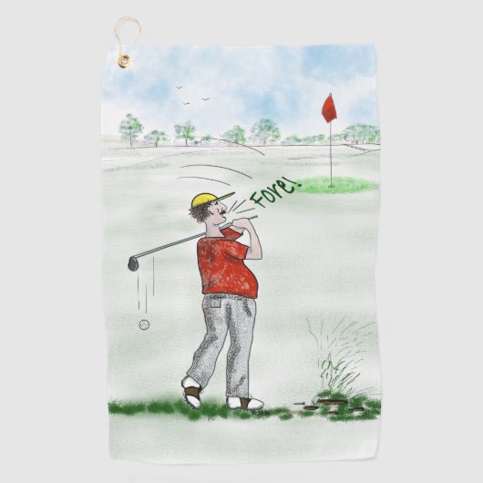 Golf Towel Golfhanddoek (Voorkant)