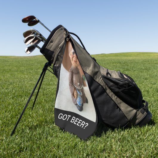 GOLF TOWEL - GOT BEER? GOLFHANDDOEK (Groen)