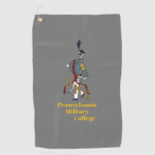 * GOLF TOWEL (grijs) met PMC Proud Cadet logo Golfhanddoek (Voorkant)