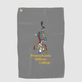 * GOLF TOWEL (grijs) met PMC Proud Cadet logo Golfhanddoek