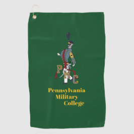 GOLF TOWEL (groen) met PMC Proud Cadet logo Golfhanddoek