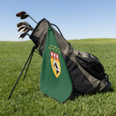 GOLF TOWEL (groen) met PMC SEAL logo Golfhanddoek (Groen)