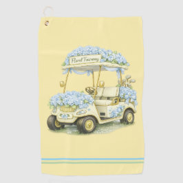 Golf Towel | Hydrangea Floral Fairway Gift Golfhanddoek