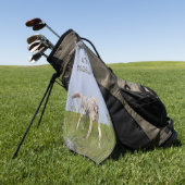 Golf Towel met coyote Golfhanddoek (Groen)