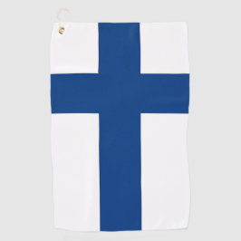 Golf Towel met Finse vlag Golfhanddoek