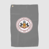 + GOLF-TOWEL met PMC-zegel Golfhanddoek (Voorkant)