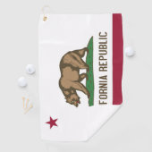 Golf Towel met vlag van Californië, Verenigde Stat Golfhanddoek (Insitu)