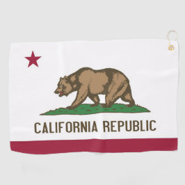 Golf Towel met vlag van Californië, Verenigde Stat Golfhanddoek