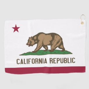 Golf Towel met vlag van Californië, Verenigde Stat Golfhanddoek