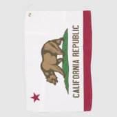 Golf Towel met vlag van Californië, Verenigde Stat Golfhanddoek (Voorkant)