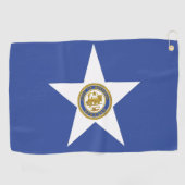 Golf Towel met vlag van Houston City, Verenigde St Golfhanddoek (Horizontaal)