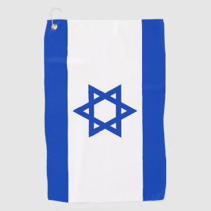 Golf Towel met vlag van Israël Golfhanddoek