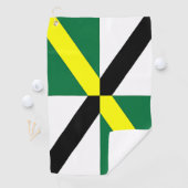 Golf Towel met vlag van Monterey City, Verenigde S Golfhanddoek (Insitu)