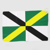 Golf Towel met vlag van Monterey City, Verenigde S Golfhanddoek (Horizontaal)
