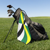 Golf Towel met vlag van Monterey City, Verenigde S Golfhanddoek (Groen)