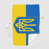Golf Towel met vlag van Oekraïne Golfhanddoek (Insitu)