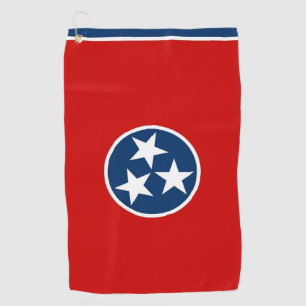 Golf Towel met vlag van Tennessee, Verenigde State Golfhanddoek