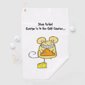 Golf Towel Mouse Cheese Pizza Golfhanddoek (Insitu)