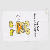 Golf Towel Mouse Cheese Pizza Golfhanddoek (Horizontaal)