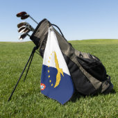 Golf Towel op de Azoren Golfhanddoek (Groen)