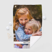 Golf Towel Photo & Name Sjabloon Golfhanddoek (Insitu)