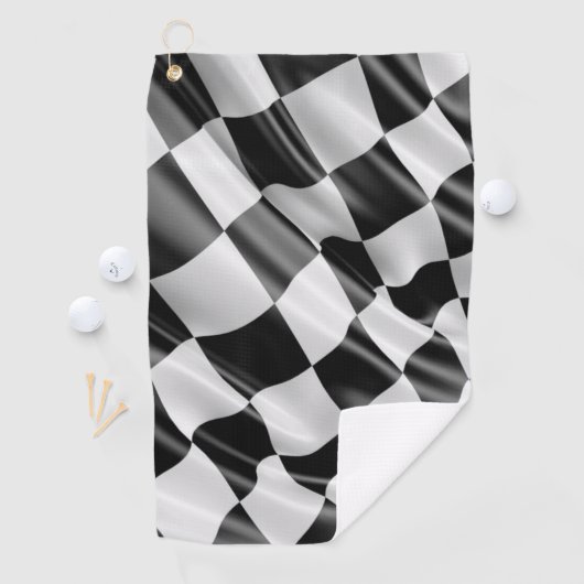 Golf Towel Racing Flag  Golfhanddoek (Insitu)