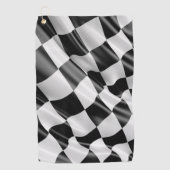 Golf Towel Racing Flag Golfhanddoek (Voorkant)