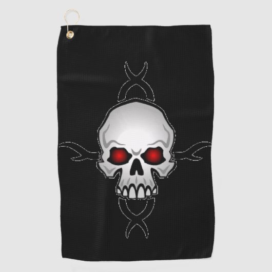 Golf Towel Skull Golfhanddoek (Voorkant)