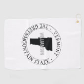 Golf Towel State Personalized Vermont Golfhanddoek (Horizontaal)