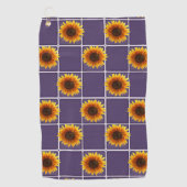 Golf Towel Sunflower Golfhanddoek (Voorkant)