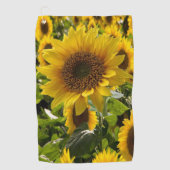 Golf Towel Sunflower Golfhanddoek (Voorkant)