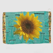 Golf Towel Sunflower Golfhanddoek (Horizontaal)