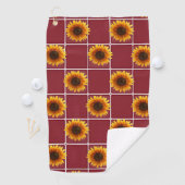 Golf Towel Sunflower Golfhanddoek (Insitu)